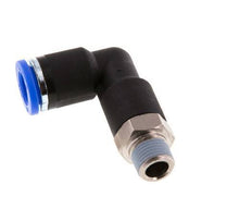 8mm x R1/8'' 90 graden L-verbinding Messing/PA 66 Insteekfitting Buitendraad Lange Behuizing Draaibaar NBR [2 Stuks]