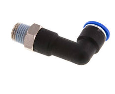 10mm x R1/4'' 90 graden L-verbinding Messing/PA 66 Insteekfitting Buitendraad Lange Behuizing Draaibaar NBR [2 Stuks]