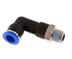 10mm x R1/4'' 90 graden L-verbinding Messing/PA 66 Insteekfitting Buitendraad Lange Behuizing Draaibaar NBR [2 Stuks]