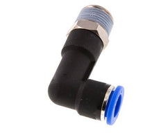 10mm x R3/8'' 90 graden L-verbinding Messing/PA 66 Insteekfitting Buitendraad Lange Behuizing Draaibaar NBR [2 Stuks]