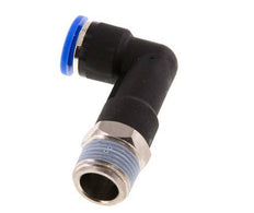 10mm x R3/8'' 90 graden L-verbinding Messing/PA 66 Insteekfitting Buitendraad Lange Behuizing Draaibaar NBR [2 Stuks]