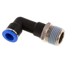 10mm x R1/2'' 90 graden L-verbinding Messing/PA 66 Insteekfitting Buitendraad Lange Behuizing Draaibaar NBR [2 Stuks]