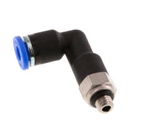 4mm x M 5 90 graden L-verbinding Messing/PA 66 Insteekfitting Buitendraad Lange Behuizing Draaibaar NBR [2 Stuks]