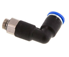 8mm x G1/8'' 90 graden L-verbinding Messing/PA 66 Insteekfitting Buitendraad Lange Behuizing Draaibaar NBR [2 Stuks]