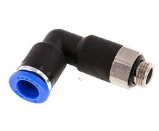 8mm x G1/8'' 90 graden L-verbinding Messing/PA 66 Insteekfitting Buitendraad Lange Behuizing Draaibaar NBR [2 Stuks]