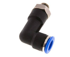 10mm x G1/8'' 90 graden L-verbinding Messing/PA 66 Insteekfitting Buitendraad Lange Behuizing Draaibaar NBR [2 Stuks]