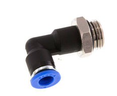 6mm x G1/4'' 90 graden L-verbinding Messing/PA 66 Insteekfitting buitendraad Lange Behuizing Draaibaar NBR [5 Stuks]