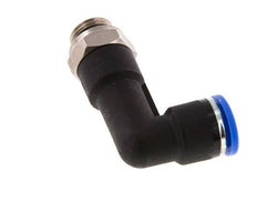 10mm x G1/4'' 90 graden L-verbinding Messing/PA 66 Insteekfitting Buitendraad Lange Behuizing Draaibaar NBR [2 Stuks]