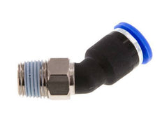 6mm x R1/8'' 45deg Elbow Push-in Fitting with Male Threads Brass/PA 66 NBR [2 Pieces]