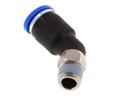 8mm x R1/8'' 45 graden L-verbinding Messing/PA 66 Insteekfitting Buitendraad NBR [2 Stuks]