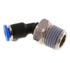 4mm x R1/4'' 45 graden L-verbinding Messing/PA 66 Insteekfitting Buitendraad NBR [2 Stuks]