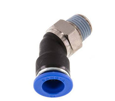 10mm x R1/4'' 45 graden L-verbinding Messing/PA 66 Insteekfitting Buitendraad NBR [2 Stuks]