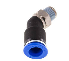 12mm x R1/4'' 45 graden L-verbinding Messing/PA 66 Insteekfitting Buitendraad NBR [2 Stuks]