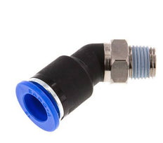 12mm x R1/4'' 45 graden L-verbinding Messing/PA 66 Insteekfitting Buitendraad NBR [2 Stuks]