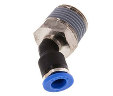 6mm x R3/8'' 45 graden L-verbinding Messing/PA 66 Insteekfitting Buitendraad NBR [2 Stuks]