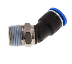 10mm x R3/8'' 45 graden L-verbinding Messing/PA 66 Insteekfitting Buitendraad NBR [2 Stuks]
