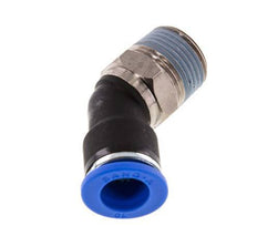 10mm x R3/8'' 45 graden L-verbinding Messing/PA 66 Insteekfitting Buitendraad NBR [2 Stuks]