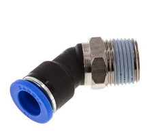 10mm x R3/8'' 45 graden L-verbinding Messing/PA 66 Insteekfitting Buitendraad NBR [2 Stuks]