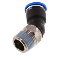 10mm x R3/8'' 45 graden L-verbinding Messing/PA 66 Insteekfitting Buitendraad NBR [2 Stuks]