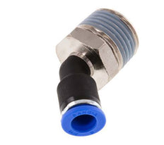 8mm x R1/2'' 45 graden L-verbinding Messing/PA 66 Insteekfitting Buitendraad NBR [2 Stuks]