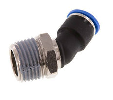 10mm x R1/2'' 45 graden L-verbinding Messing/PA 66 Insteekfitting Buitendraad NBR [2 Stuks]