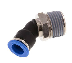 10mm x R1/2'' 45 graden L-verbinding Messing/PA 66 Insteekfitting Buitendraad NBR [2 Stuks]