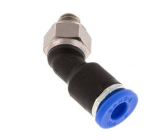 4mm x M 5 45deg Elbow Push-in Fitting with Male Threads Brass/PA 66 NBR [2 Pieces]