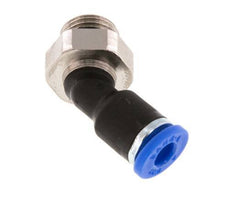 4mm x G1/8'' 45 graden L-verbinding Messing/PA 66 Insteekfitting Buitendraad NBR [2 Stuks]