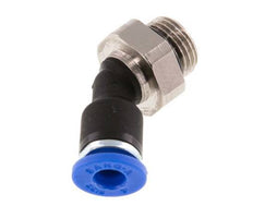 4mm x G1/8'' 45 graden L-verbinding Messing/PA 66 Insteekfitting Buitendraad NBR [2 Stuks]
