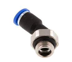 4mm x G1/8'' 45 graden L-verbinding Messing/PA 66 Insteekfitting Buitendraad NBR [2 Stuks]