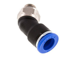 10mm x G1/8'' 45 graden L-verbinding Messing/PA 66 Insteekfitting Buitendraad NBR [2 Stuks]