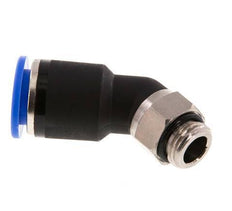 12mm x G1/4'' 45 graden L-verbinding Messing/PA 66 Insteekfitting Buitendraad NBR [2 Stuks]
