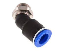 12mm x G3/8'' 45 graden L-verbinding Messing/PA 66 Insteekfitting Buitendraad NBR [2 Stuks]