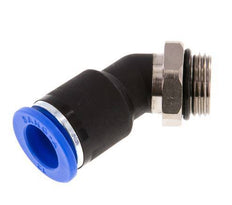 12mm x G3/8'' 45 graden L-verbinding Messing/PA 66 Insteekfitting Buitendraad NBR [2 Stuks]