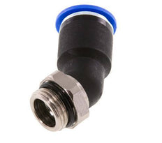 12mm x G3/8'' 45 graden L-verbinding Messing/PA 66 Insteekfitting Buitendraad NBR [2 Stuks]