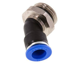 10mm x G1/2'' 45 graden L-verbinding Messing/PA 66 Insteekfitting Buitendraad NBR [2 Stuks]