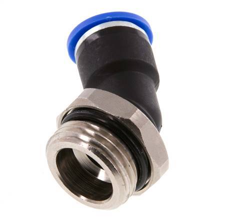10mm x G1/2'' 45 graden L-verbinding Messing/PA 66 Insteekfitting Buitendraad NBR [2 Stuks]