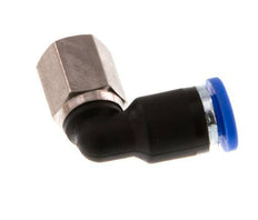 4mm x M 5 90 graden L-verbinding Messing/PA 66 Insteekfitting Binnendraad Draaibaar NBR [2 Stuks]