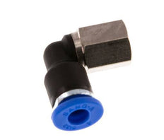 4mm x M 5 90 graden L-verbinding Messing/PA 66 Insteekfitting Binnendraad Draaibaar NBR [2 Stuks]