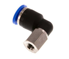 6mm x M 5 90 graden L-verbinding Messing/PA 66 Insteekfitting Binnendraad Draaibaar NBR [2 Stuks]