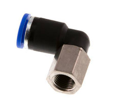 8mm x G1/8'' 90deg Elbow Push-in Fitting with Female Threads Brass/PA 66 NBR Rotatable [2 Pieces]