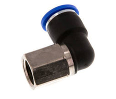 10mm x G1/4'' 90 graden L-verbinding Messing/PA 66 Insteekfitting Binnendraad Draaibaar NBR [2 Stuks]