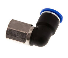 10mm x G1/4'' 90 graden L-verbinding Messing/PA 66 Insteekfitting Binnendraad Draaibaar NBR [2 Stuks]
