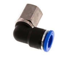 10mm x G1/4'' 90 graden L-verbinding Messing/PA 66 Insteekfitting Binnendraad Draaibaar NBR [2 Stuks]