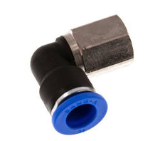 10mm x G1/4'' 90 graden L-verbinding Messing/PA 66 Insteekfitting Binnendraad Draaibaar NBR [2 Stuks]