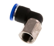 10mm x G1/4'' 90 graden L-verbinding Messing/PA 66 Insteekfitting Binnendraad Draaibaar NBR [2 Stuks]
