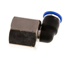 6mm x G3/8'' 90 graden L-verbinding Messing/PA 66 Insteekfitting Binnendraad Draaibaar NBR [2 Stuks]