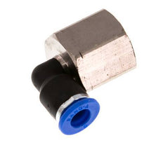 6mm x G3/8'' 90 graden L-verbinding Messing/PA 66 Insteekfitting Binnendraad Draaibaar NBR [2 Stuks]