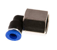 6mm x G3/8'' 90 graden L-verbinding Messing/PA 66 Insteekfitting Binnendraad Draaibaar NBR [2 Stuks]