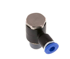 4mm x R1/8'' 90 graden L-vorm Messing/PA 66 Insteekfitting Buitendraad Draaibaar NBR [2 Stuks]
